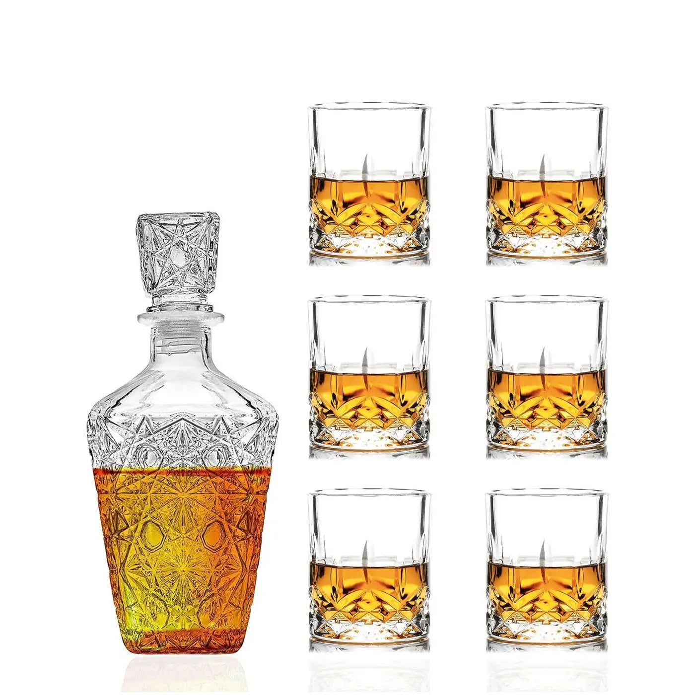 Whiskey-Dekanter 7-teilig